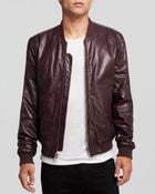 BLK DNM Leather Bomber Jacket - Lyst