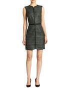 M Missoni Mixed-Media Zip-Front Dress - Lyst