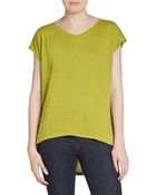 Eileen Fisher Organic Cotton Hi-Lo Top - Lyst