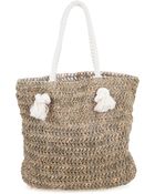 Scoop Straw Rope Handle Tote - Lyst