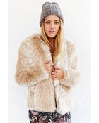 Kimchi Blue Plush Faux-Fur Coat - Lyst