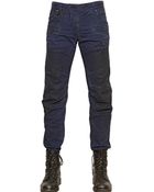 Balmain 17Cm Stretch Cotton Biker Pants - Lyst