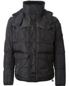 Diesel Panelled Padded Jacket - Lyst