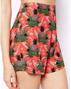 Asos Tall Soft Short In Pineapple Print - Lyst