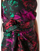 Sartoria Italiana Vintage Ruffled Floral Print Dress - Lyst