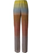 Missoni Zig Zag Crochet Knit Trousers - Lyst