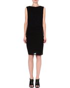 Helmut Lang Ruched Jersey Dress - Lyst