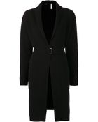 Maison Ullens Single Breasted Buckle Coat - Lyst