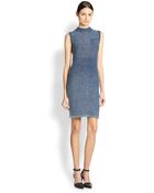 T By Alexander Wang Acid-Washed Sheath Dress - Lyst