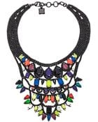 BCBGMAXAZRIA Bib Stone Necklace - Lyst