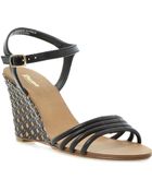Dune Hath Caged Wedge Sandals - Lyst