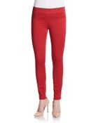 Les Copains Stretch Cotton Skinny Pants - Lyst