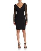 Emilio Pucci Punto Milano Lacesleeve Dress - Lyst