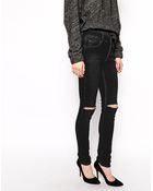 Cheap Monday Tight Skinny Jeans With Rips - Lyst