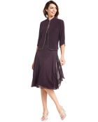 Alex Evenings Petite Jewel-Trim Dress And Jacket - Lyst