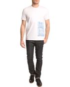 Jil Sander Louise Bourgeois Checked Blue T-Shirt - Lyst