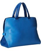 Just Cavalli Python Printed Nabuk Top Handle Bag - Lyst