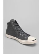 Converse Jack Purcell Mid-Top Leather Sneaker - Lyst