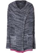 Zadig & Voltaire Mixed-Knit Cardigan - Lyst