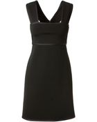 Victoria Beckham Stretch-Ponte Mini Dress - Lyst