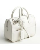 Saint Laurent White Leather Cabas Chyc Large Tote - Lyst