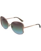 Swarovski Metal Crystal-Accent Butterfly Sunglasses - Lyst