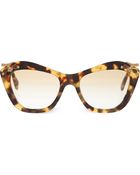 Miu Miu Mu03ps Cateye Sunglasses Medium Havana - Lyst