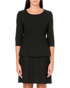 Hugo Boss Peplum Tailored Top - Lyst