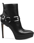 Michael Kors Michael Harrison Platform Booties - Lyst