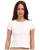 Theory Cropped Crew Tee - Lyst