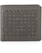 Burberry Studded Leather Folding Wallet - Lyst