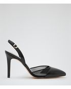 Reiss Violet Mesh Insert Slingbacks - Lyst
