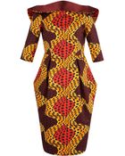 Stella Jean Marilena Sheath Dress - Lyst