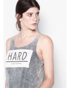 Pull&Bear Open Back Print Tank Top - Lyst