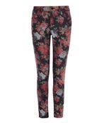 Karen Millen Floral Print Jean - Lyst