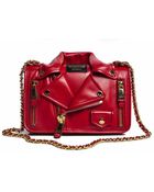 Moschino Moto Jacket Leather Shoulder Bag - Lyst