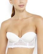 Cosabella White Va Va Voom Strapless Corset Bra - Lyst