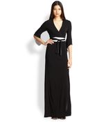Diane von Furstenberg Aurora Maxi Wrap Dress - Lyst