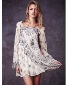 Free People Womens My Beloved Georgette Dress - Lyst