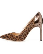 Manolo Blahnik Bb Suede Point-Toe Pump - Lyst