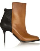 Maison Margiela Two-Tone Leather Ankle Boots - Lyst