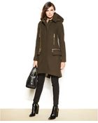 Vince Camuto Hooded Wool-Blend Walker Coat - Lyst