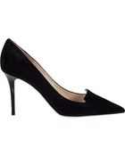 Jimmy Choo Alia Pump Black Suede - Lyst