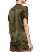 Vince Suede Drawstring Boxer Shorts - Lyst