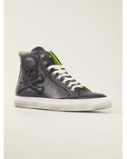 Philipp Plein Skull Detail Hi-Top Trainers - Lyst