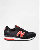 New Balance 996 Blackorange Sneakers - Lyst