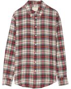 Band of Outsiders Plaid Woven Cotton Shirt - Lyst