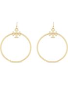 Tory Burch Stacked Hoop Earrings - Lyst