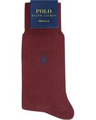 Ralph Lauren Mercerised Cotton Socks - Lyst