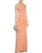 Emilio Pucci Silk Halter Neck Gown - Lyst